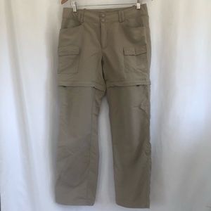 Tan North Face convertible pants. Size US 8.
